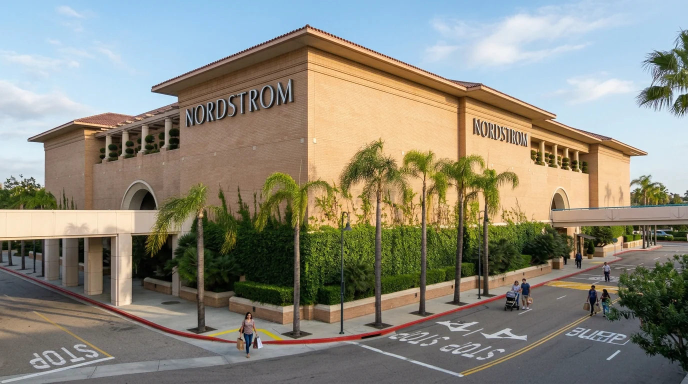 Nordstrom at Brea Mall in Brea on a sunny afternoon