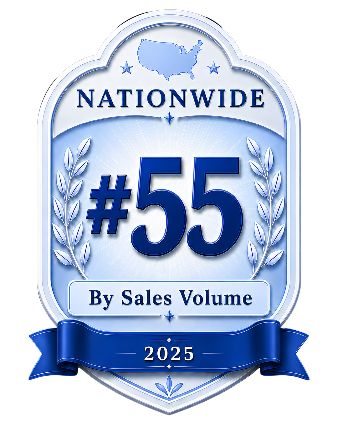 RealTrends Verified: Nationwide #55 in Sales Volume 2025