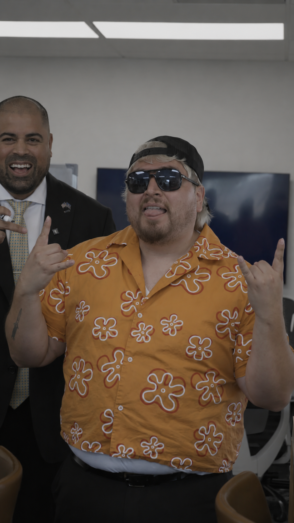 Power agents celebrating team progress
