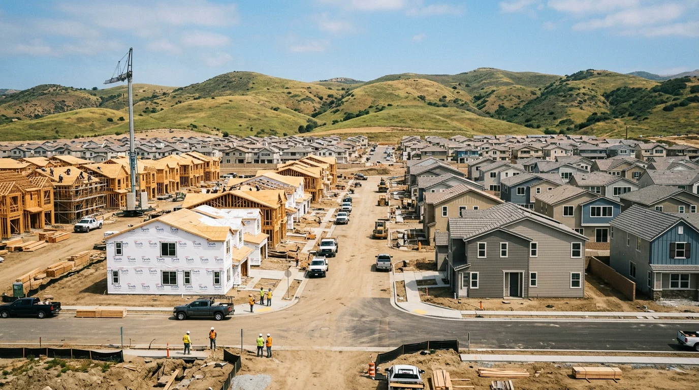 New homes under construction